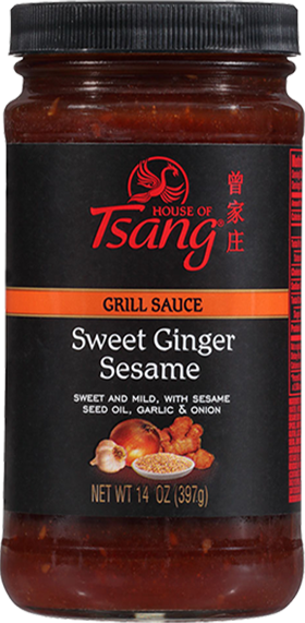 House of Tsang HIBACHI GRILL Sauce Sweet Ginger Sesame, 14 OZ (Pack of 6)