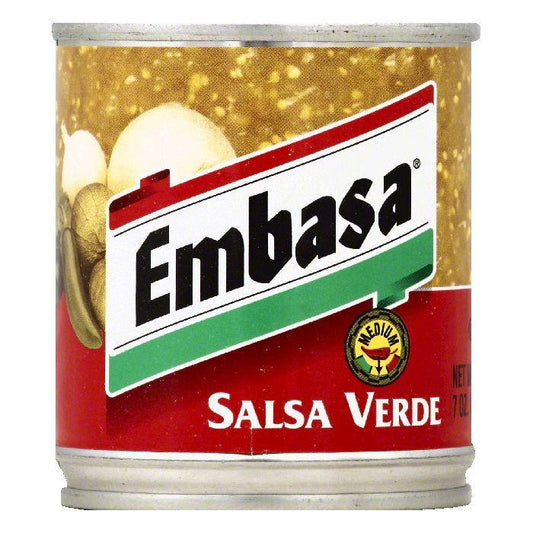 Embasa Medium Verde Salsa, 7 OZ (Pack of 12)