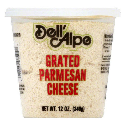Dell Alpe Parmesan Grated Cheese, 12 OZ (Pack of 6)