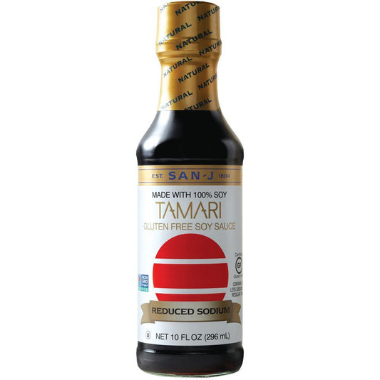 San J Reduced Sodium Tamari, 10 OZ (Pack of 6)