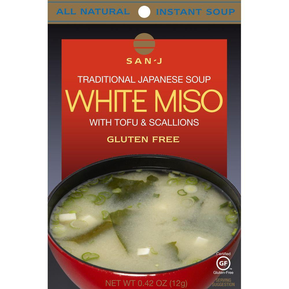 San J White Miso Instant Soup, 0.42 OZ (Pack of 36)