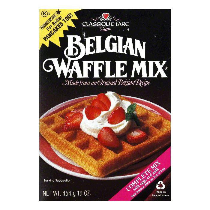 Classique Fare Belgian Waffle Mix, 16 OZ (Pack of 6)