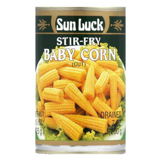 Sun Luck Baby Corn Cut, 15 OZ (Pack of 6)