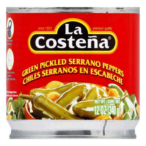 La Costena Serrano Peppers, 12 OZ (Pack of 12)