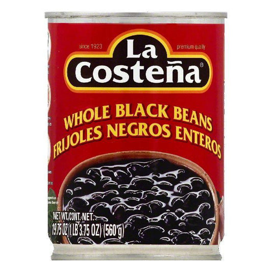 La Costena Whole Black Beans, 19.75 OZ (Pack of 12)