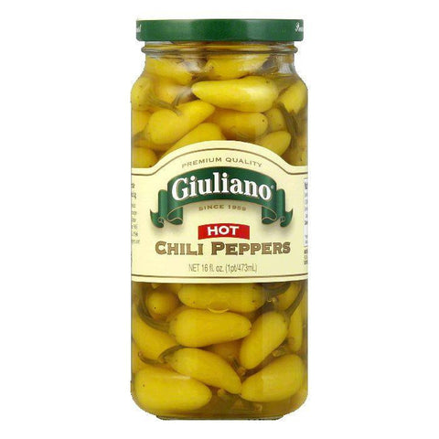 Giuliano Hot Chili Peppers, 16 Oz (Pack of 6)