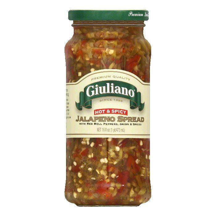 Giuliano Hot & Spicy Jalapeno Spread, 16 Oz (Pack of 6)