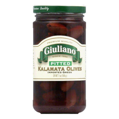 Giuliano Pitted Kalamata Olives, 7 OZ (Pack of 6)