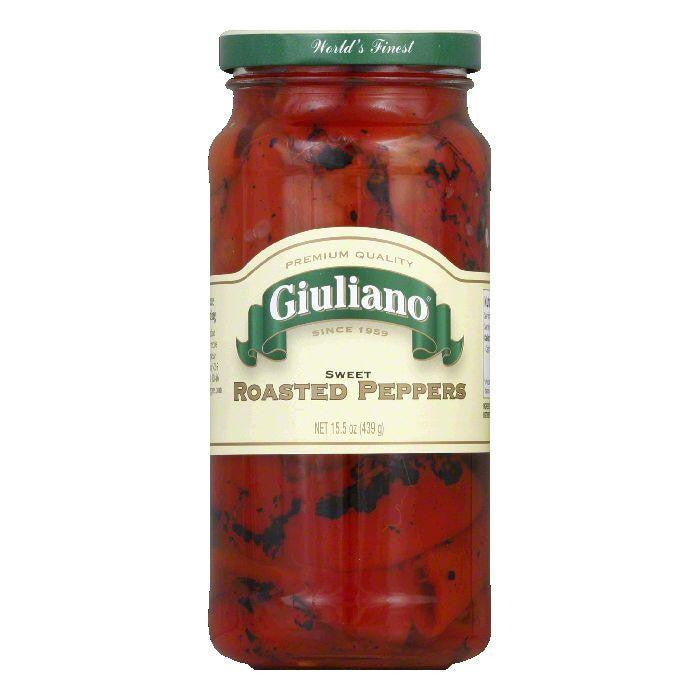 Giuliano Sweet Roasted Peppers, 15.5 Oz (Pack of 6)