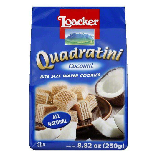 Loacker Coconut Quadratini Wafer, 8.82 OZ (Pack of 6)