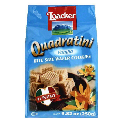 Loacker Vanilla Bite Size Wafer Cookies, 8.82 OZ (Pack of 6)