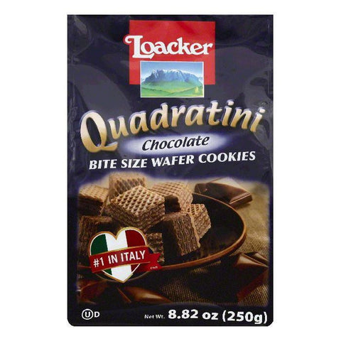 Loacker Chocolate Bite Size Wafer Cookies, 8.82 OZ (Pack of 6)