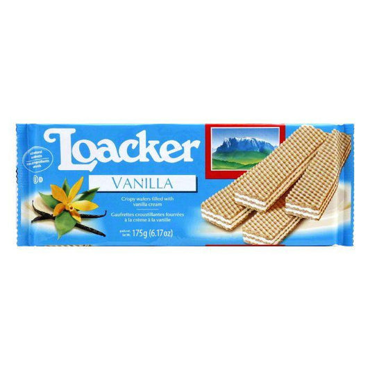 Loacker Vanilla Wafers, 6.17 OZ (Pack of 18)