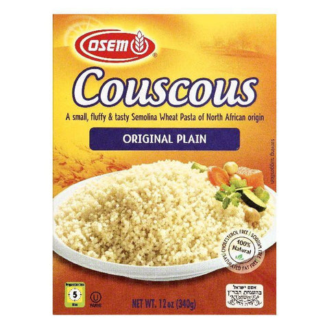 Osem Original Plain Couscous, 12 OZ (Pack of 12)