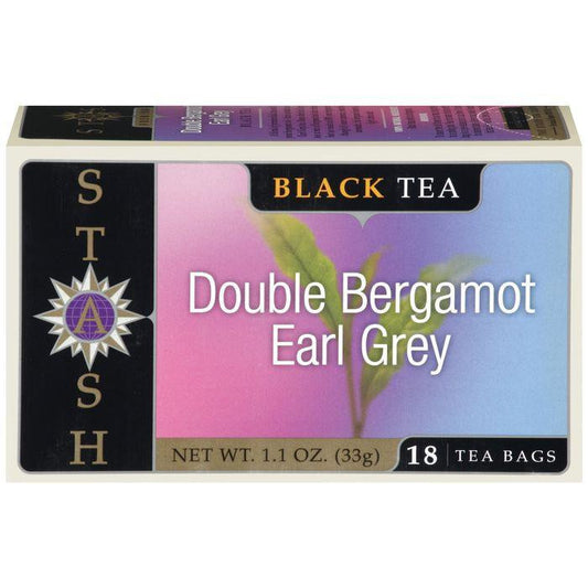 STASH Double Bergamot Earl Grey Black Tea Bags 18 CT (Pack of 6)