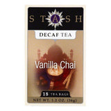 Stash Bags Decaf Vanilla Chai Tea, 18 ea (Pack of 6)