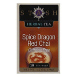 Stash Tea Tea Decaf Chai Red Spice, 18 BG (Pack of 6)