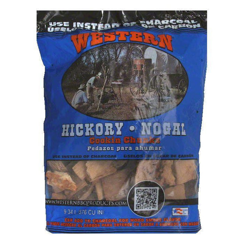 Western Hickory Cookin' Chunks, 10 LB (Pack of 4)