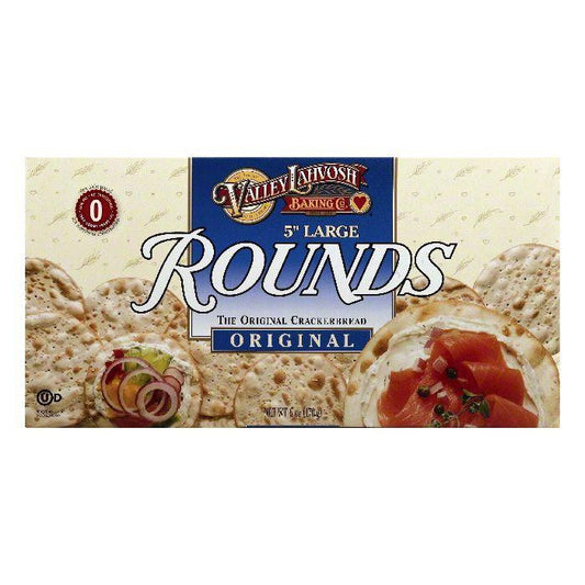 Valley Lahvosh 5 Inch Large Rounds Original Crackerbread, 6 OZ (Pack of 12)