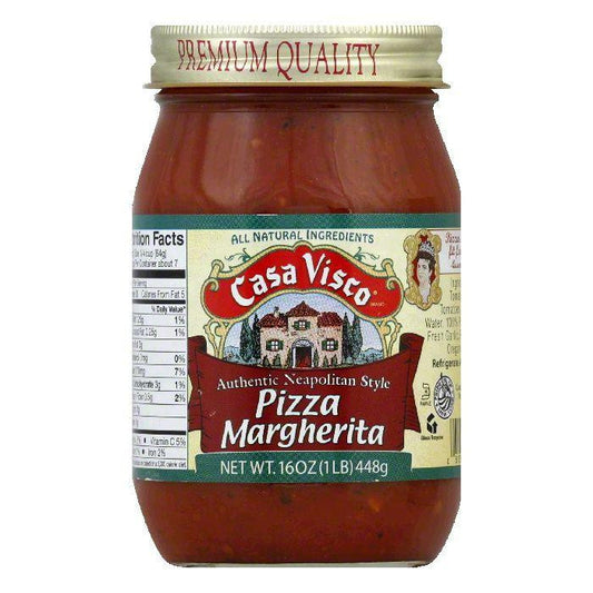 Casa Visco Margherita Pizza Sauce, 16 OZ (Pack of 6)