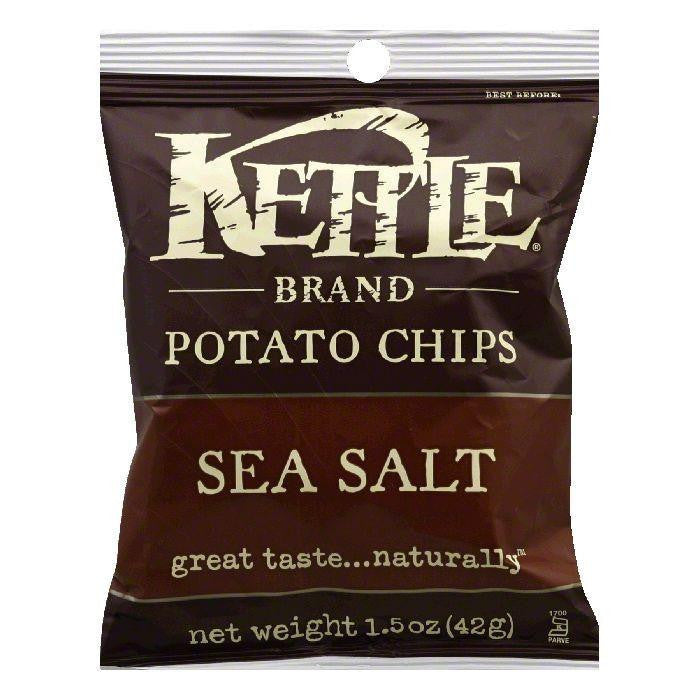 Kettle Brand Sea Salt Potato Chips, 1.5 OZ (Pack of 24)