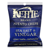 Kettle Brand Sea Salt & Vinegar Potato Chips, 1.5 OZ (Pack of 24)
