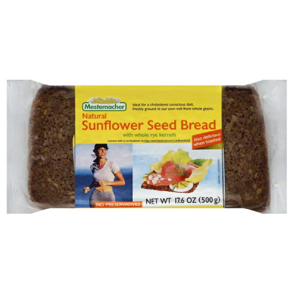 Mestemacher Sunflower Seed Bread with Whole Rye Kernels, 17.6 Oz (Pack of 12)
