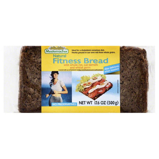Mestemacher Natural Fitness Bread, 17.6 Oz (Pack of 12)