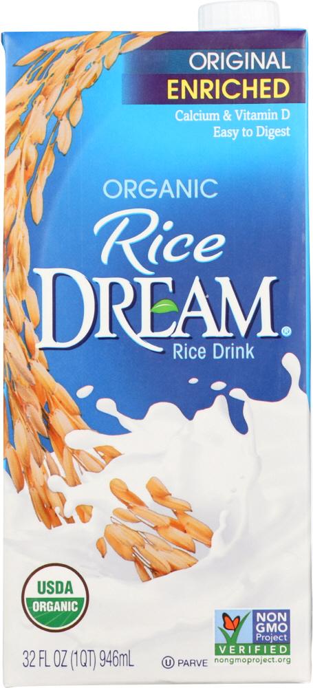 Rice Dream Original Enriched Organic Rice Drink, 32 fl oz (Pack of 12)