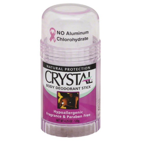 Crystal Fragrance Free Body Deodorant Stick, 4.25 Oz (Pack of 3)