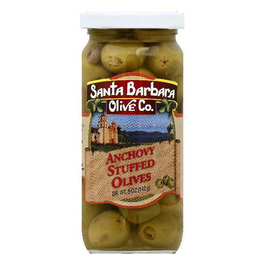 Santa Barbara Anchovy Stuffed Olives, 5 OZ (Pack of 6)