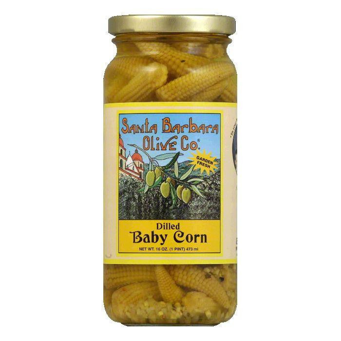 Santa Barbara Olives Dilled Baby Corn, 16 OZ (Pack of 6)