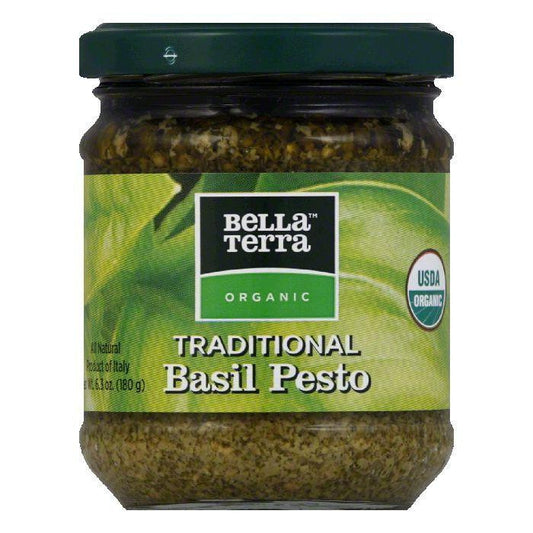 Bella Terra Organic Garlic & Basil Pesto, 6.3 OZ (Pack of 6)