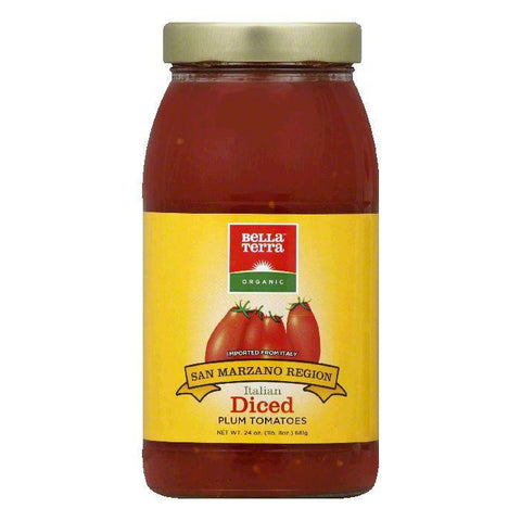 Bella Terra Diced Italian Plum Tomatoes, 24 OZ (Pack of 6)