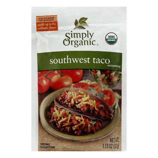 Simply Organic Southwest Taco Mix, 1.13 OZ (Pack of 12)