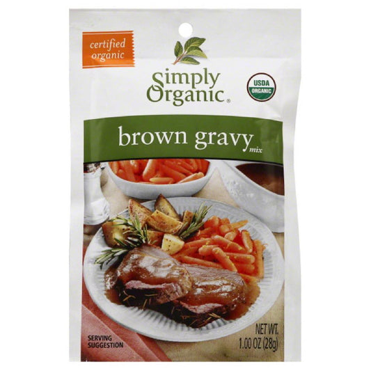 Simply Organic Brown Gravy Mix, 0.9 Oz (Pack of 12)