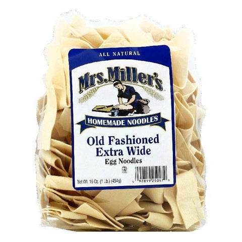 Mrs Millers Extra Wide Old Fashioned Egg Noodles, 16 OZ (Pack of 6)
