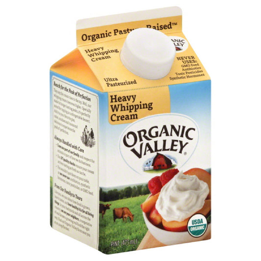 Organic Valley Heavy Whipping Cream, 16 Oz (Pack of 12)