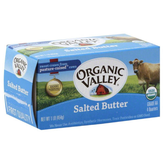 Organic Valley Salted Butter, 16 Oz (Pack of 15)