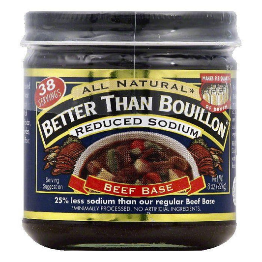 Better Than Bouillon Reduced Sodium Beef Base, 8 OZ (Pack of 6)