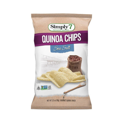 Simply 7 Sea Salt Quinoa Chips, 3.5 Oz (Pack of 8)