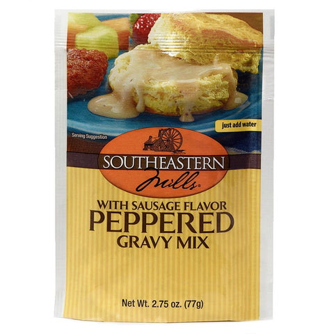 Southeastern Mills Peppered Gravy Mix with Sausage Flavor, 2.75 OZ (Pack of 24)