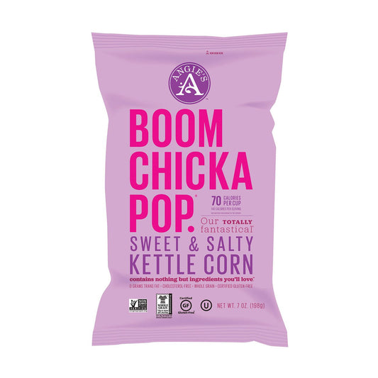 Angie's Boomchickapop Sweet & Salty Kettle Corn 7 Oz Bag (Pack of 12)