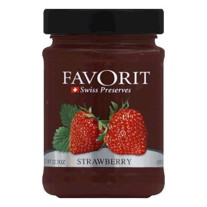 Favorit Jam Strawberry, 12.3 OZ (Pack of 6)
