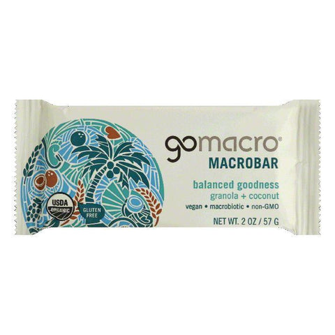 GoMacro Granola + Coconut Balanced Goodness Macrobar, 2 Oz (Pack of 12)