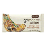 GoMacro Banana + Almond Butter Prolonged Powder Macrobar, 2.3 Oz (Pack of 12)
