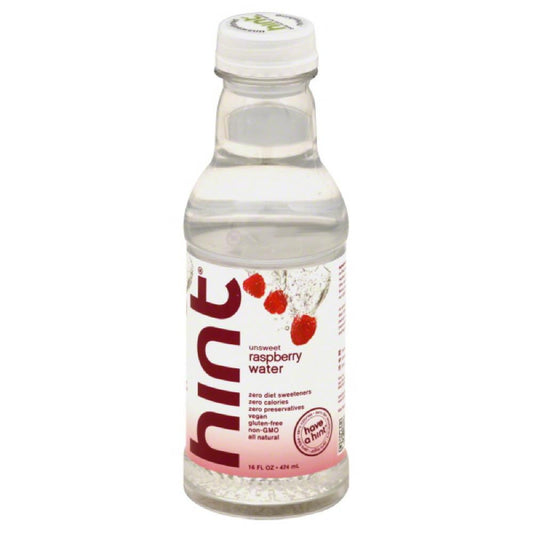 Hint Raspberry Unsweet Water, 16 Fo (Pack of 12)
