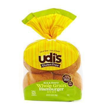 Udi's Gluten Free Whole Grain Hamburger Buns, 10.8 Oz (Pack of 8)