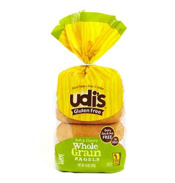 Udi's Gluten Free Whole Grain Bagels, 13.9 Oz (Pack of 8)