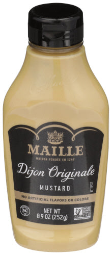 Maille Dijon Originale Traditional Dijon Squeeze Mustard, 8.9 OZ (Pack of 6)
